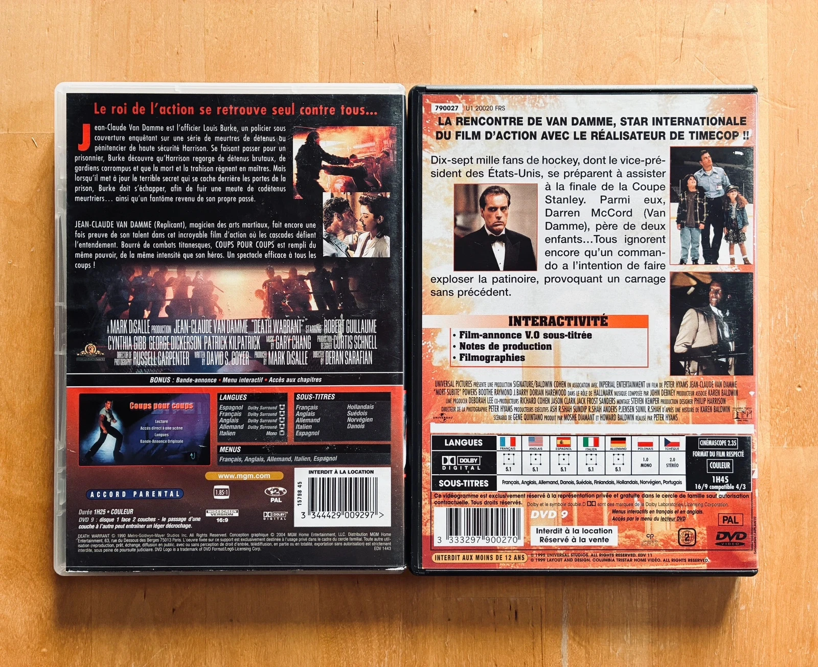 Lote 2 DVD Jean-Claude Van Damme: Golpe a Golpe y Muerte Súbita. – photo 3